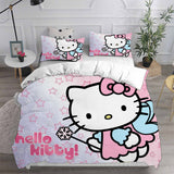 Hello Kitty Cosplay Bedding Sets Duvet Cover Halloween Comforter Sets