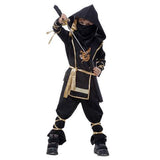 BFJFY Halloween Boy's Martial Arts Ninja Costume Ninja Cosplay Costume - bfjcosplayer