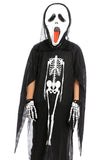 BFJFY Halloween Boy Cosplay Costume Kids Horror Skull Jumpsuit With Mask - bfjcosplayer