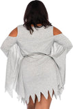 BFJFY Women Halloween Ghost Costume Plus Size Party Dress Adult - bfjcosplayer