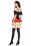 BFJFY Women Halloween Skull Ghost Bride Costumes Bride Party Dress - bfjcosplayer