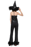 BFJFY Women Halloween Black Witch Trouser Cosplay Costume - bfjcosplayer