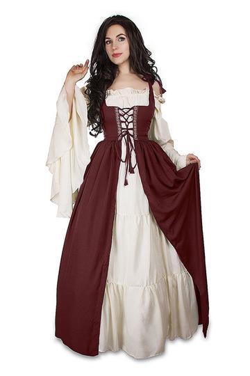 BFJFY Women's Halloween Cosplay Costume Renaissance Medieval Dress - bfjcosplayer