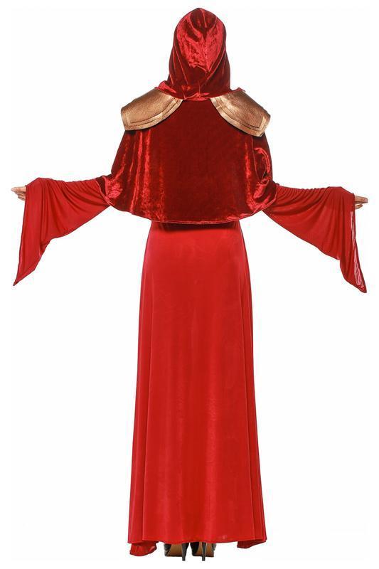 BFJFY Women Red Vampire Witch Dress Halloween Cosplay Costume - bfjcosplayer