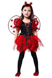 BFJFY Girl's Ladybug Costume Princess Fairy Cosplay Costume For Halloween - bfjcosplayer