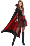 BFJFY Women's Vampire Costume Dress Dracula Outfit Halloween Dress Up - bfjcosplayer