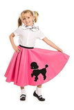 BFJFY Women Poodle Skirt With Musical Note Printed Scarf Costume - bfjcosplayer