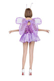 BFJFY Halloween Women's Butterfly Fairy Cosplay Costume Purple Fairy Dress - bfjcosplayer