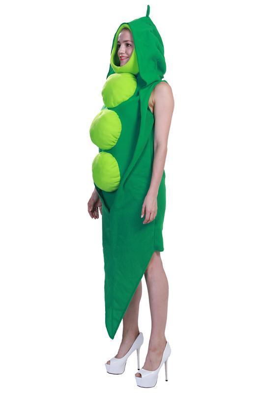 BFJFY Halloween women Cosplay Costume Green Peas Vegetables Costume - bfjcosplayer