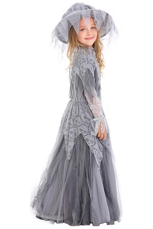 BFJFY Halloween Girl's Tulle Dress Wedding Dress Princess Cosplay Costume - bfjcosplayer