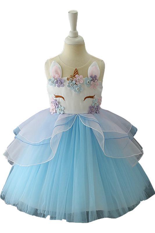 BFJFY Halloween Girl's Unicorn Costume Dress Princess Dress - bfjcosplayer