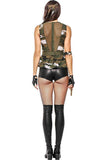 BFJFY Halloween Women's Camouflage Costume Female Instructor Spy Uniform Outfit - bfjcosplayer