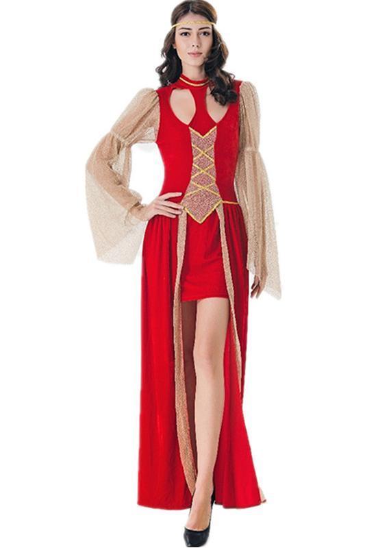 BFJFY Halloween Women's Ancient Greek Athena Liberty Goddess Cosplay Costume - bfjcosplayer