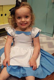BFJFY Girls Princess Dress Alice Maid Costume Halloween Cosplay Costume - bfjcosplayer