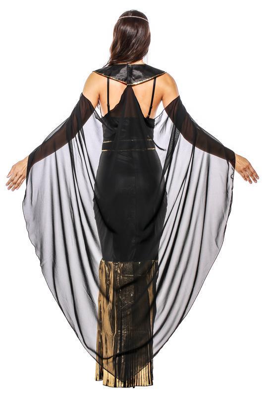 BFJFY Women's Athena Cosplay Costume Halloween Greek Goddess Sequins Dress - bfjcosplayer