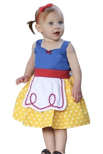 BFJFY Toddles Girls Snow White Princess Braces Skirt For Halloween - bfjcosplayer