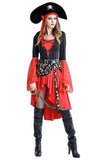 BFJFY Halloween Women‘s Carribean Pirate Captain Cosplay Costume - bfjcosplayer