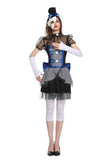 BFJFY Women Halloween Ghost Bride Cosplay Costume Devils Clown Costume - bfjcosplayer