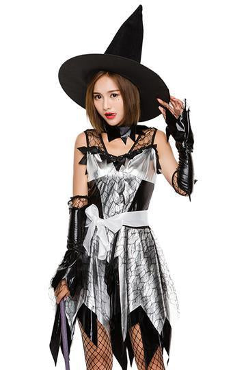 BFJFY Women‘s Halloween Witch Wizard Cosplay Dress Female Magician Costume - bfjcosplayer