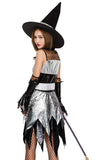 BFJFY Women‘s Halloween Witch Wizard Cosplay Dress Female Magician Costume - bfjcosplayer