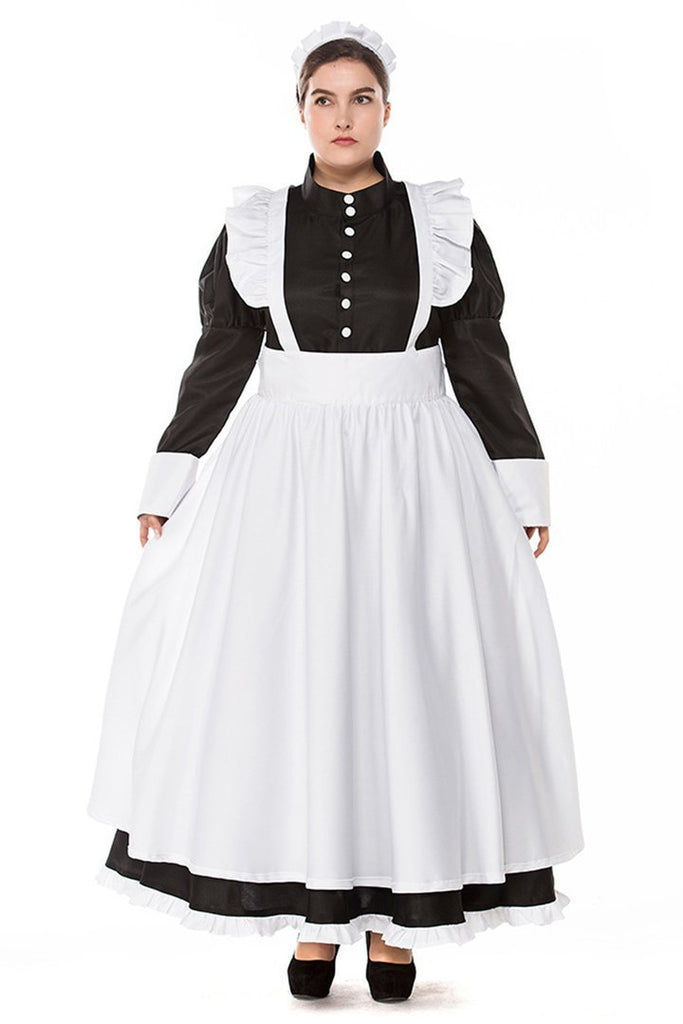 BFJFY British Style Maid Dress Costume Halloween Cosplay For Females Women - bfjcosplayer