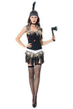 Women Indian Costume Halloween Tribal Warrior Cospaly Costume