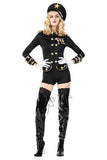 BFJFY Adult Women Police Officer Costume Halloween Cosplay