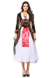 BFJFY Women's Pirate Cosplay Dress Costume Lady Captain Outfit For Halloween - bfjcosplayer