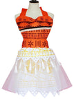 BFJFY Women Girls Adventure Princess Moana Skirt Costume Halloween Dress - bfjcosplayer