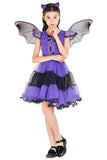 BFJFY Girl's Halloween Bat Fairy Dress Princess Cosplay Costume - bfjcosplayer
