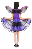 BFJFY Girl's Halloween Bat Fairy Dress Princess Cosplay Costume - bfjcosplayer
