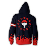 BFJmz Hokage Ninjia Sasuke 3D Printing Coat Zipper Coat Leisure Sports Sweater Autumn And Winter - bfjcosplayer