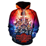BFJmz Stranger Things Hooded Sweater 3D Printing Coat Leisure Sports Sweater Autumn And Winter