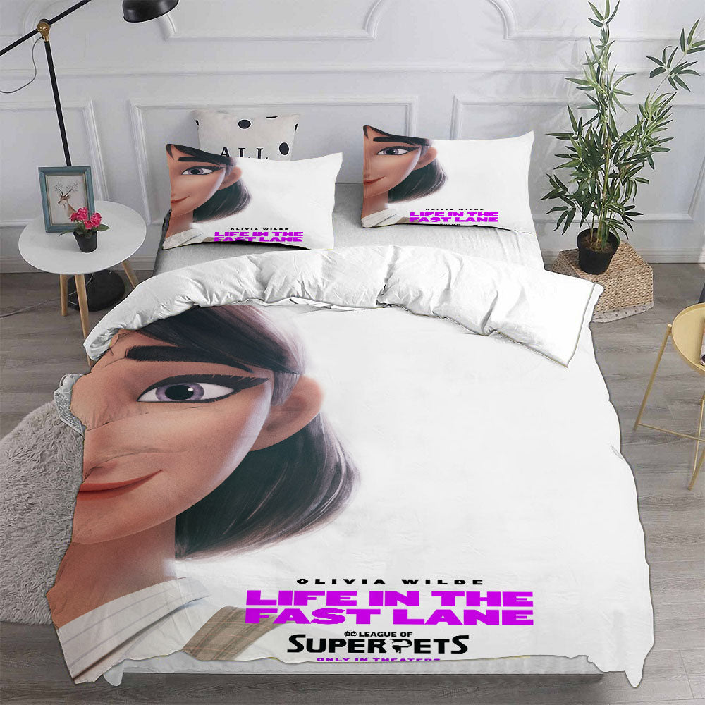 DC League of Super-Pets Bedding Sets Duvet Cover Halloween Cosplay Comforter Sets