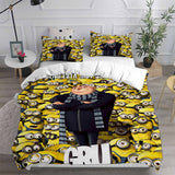 Minions The Rise of Gru Bedding Sets Duvet Cover Halloween Cosplay Comforter Sets