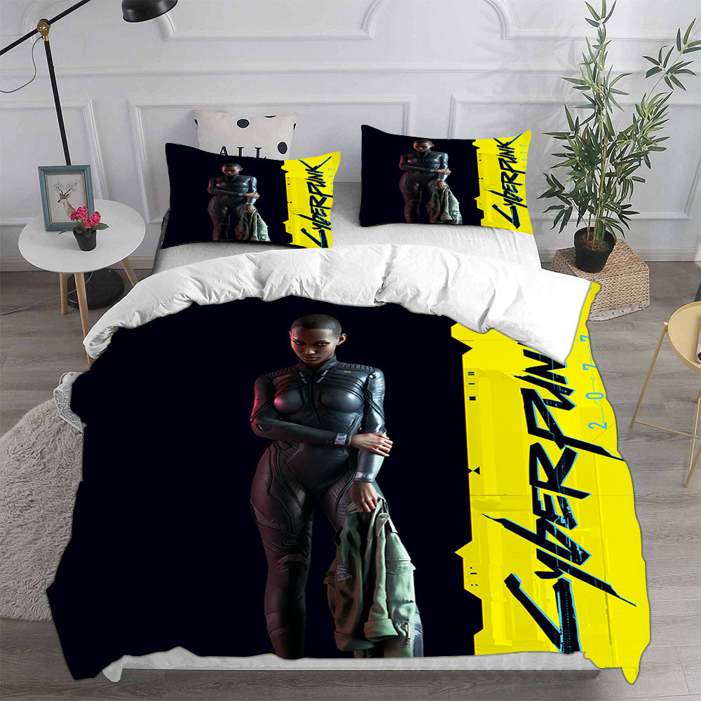 Cyberpunk Edgerunners Bedding Sets Duvet Cover Comforter Set