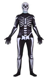 Fortnite Skull Trooper Cosplay Jumpsuit Costume For Halloween Kids & Adult - bfjcosplayer