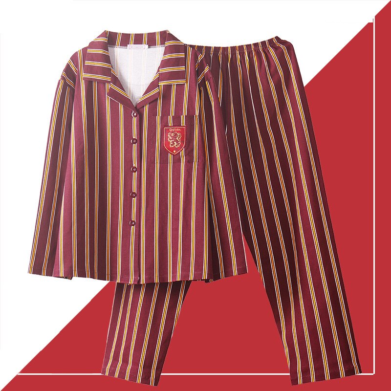 Harry Potter Long Short Sleeve Sleepwear Pajamas Suit Cosplay Unisex Costume