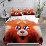 Turning Red Cosplay Bedding Sets Duvet Cover Halloween Comforter Sets