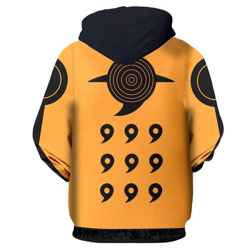BFJmz Hokage Ninjia Naruto 3D Printing Coat Zipper Coat Leisure Sports Sweater Autumn And Winter - bfjcosplayer