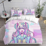 Needy Girl Overdose Cosplay Bedding Sets Duvet Cover Halloween Comforter Sets 2