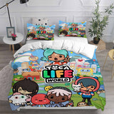 Toca Life World Bedding Sets Duvet Cover Halloween Cosplay Comforter Sets