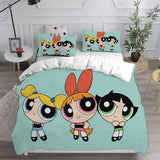 The Powerpuff Girls Bedding Sets Duvet Cover Halloween Cosplay Comforter Sets