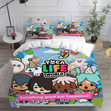 Toca Life World Bedding Sets Duvet Cover Halloween Cosplay Comforter Sets