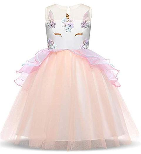 BFJFY Halloween Girl's Unicorn Costume Dress Princess Dress - bfjcosplayer