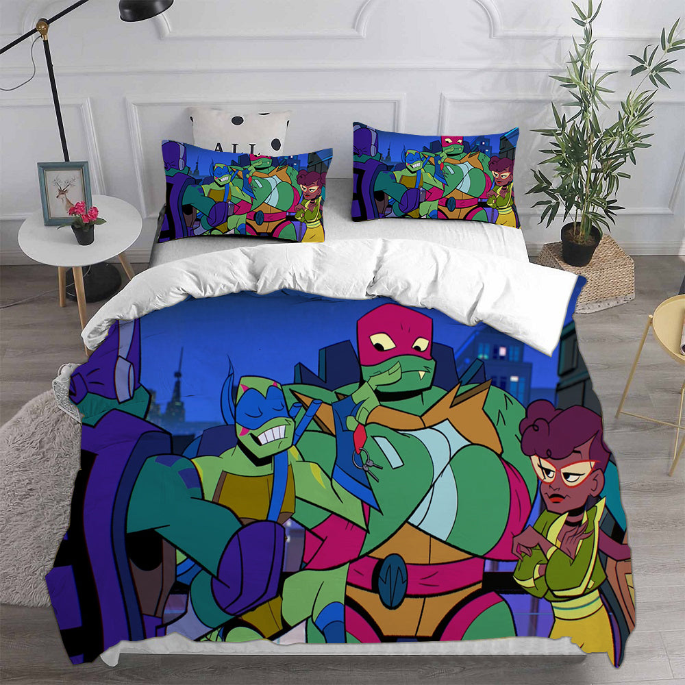 Rise of the Teenage Mutant Ninja Turtles Bedding Sets Duvet Cover Comforter Set