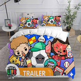 Toca Life World Bedding Sets Duvet Cover Halloween Cosplay Comforter Sets
