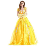 BFJFY Halloween Women Beauty And The Beast Princess Dress Fairy Cosplay Costume - bfjcosplayer