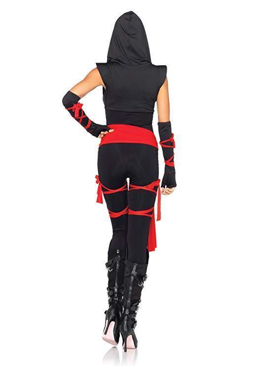 BFJFY Women's Deadly Ninja Costume Warrior Ninja Halloween Cosplay Costume - bfjcosplayer