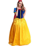 BFJFY Women's Princess Costume Dress Snow White Princess Costume With Headband - bfjcosplayer